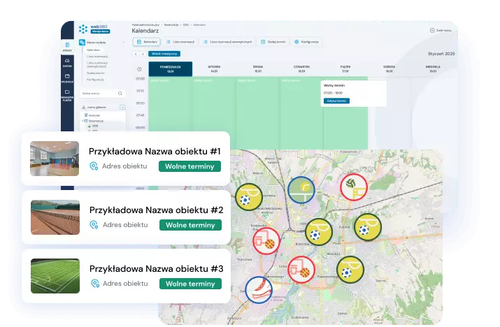 Kanał informacji o dostępności obiektów sportowych