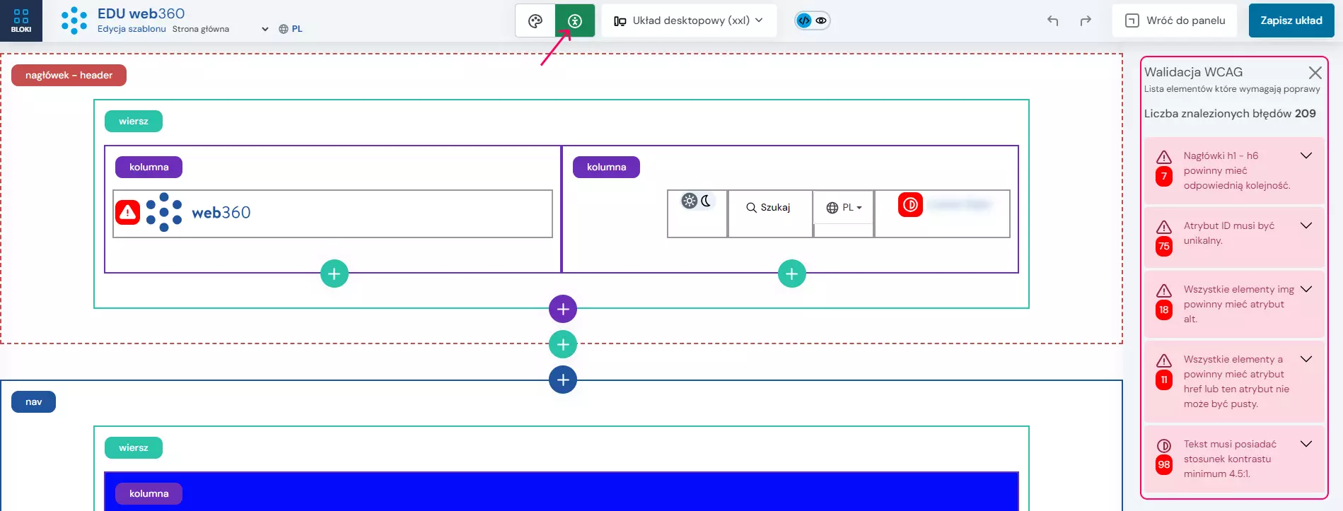 uruchomienie walidatora