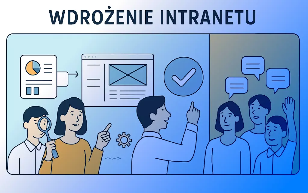 grupa ludzi stojących przy tablicy kanban