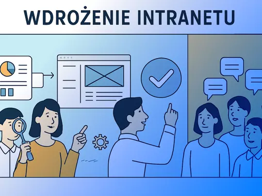 grupa ludzi stojących przy tablicy kanban