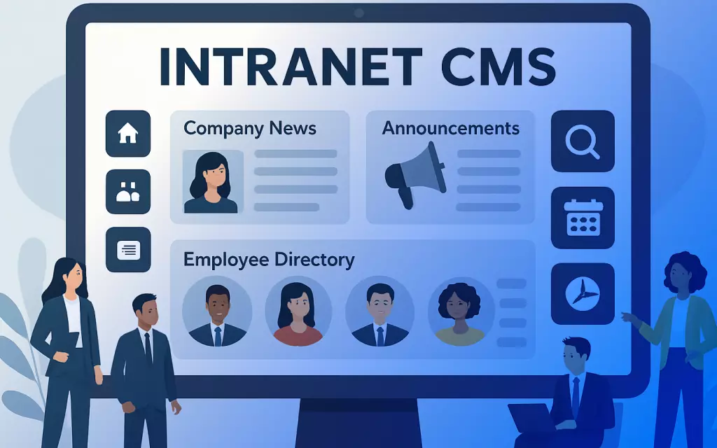 intranet cms infografika