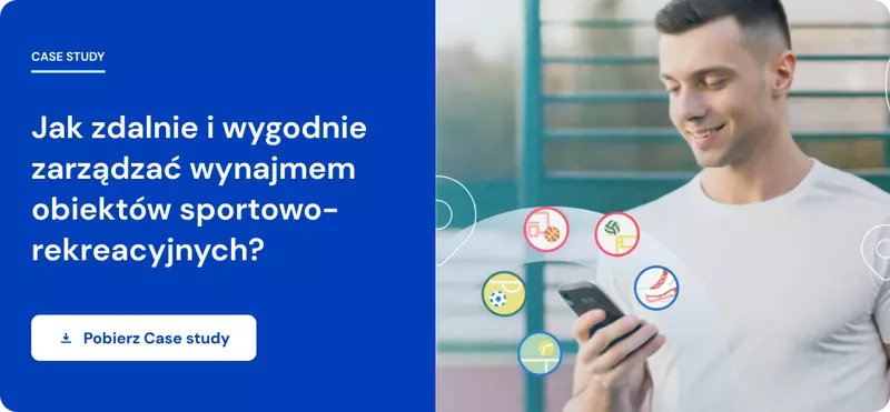 baner ze sportowcem patrzącym w telefon